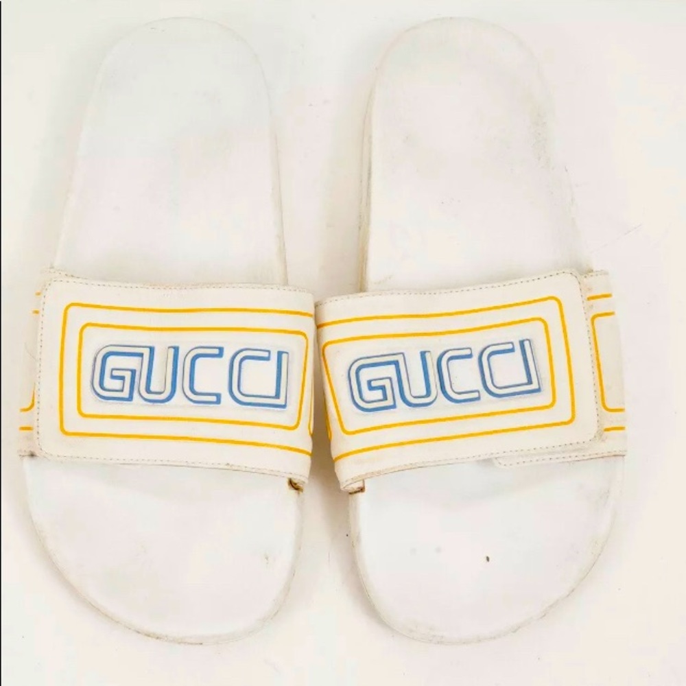 Vintage Gucci slides unisex women’s 9 mens 11 - Picture 4 of 9